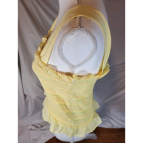 Modcloth Hot Fun In‎ The Summertime Smocked Tank Top Size Large - Picture 3 of 5